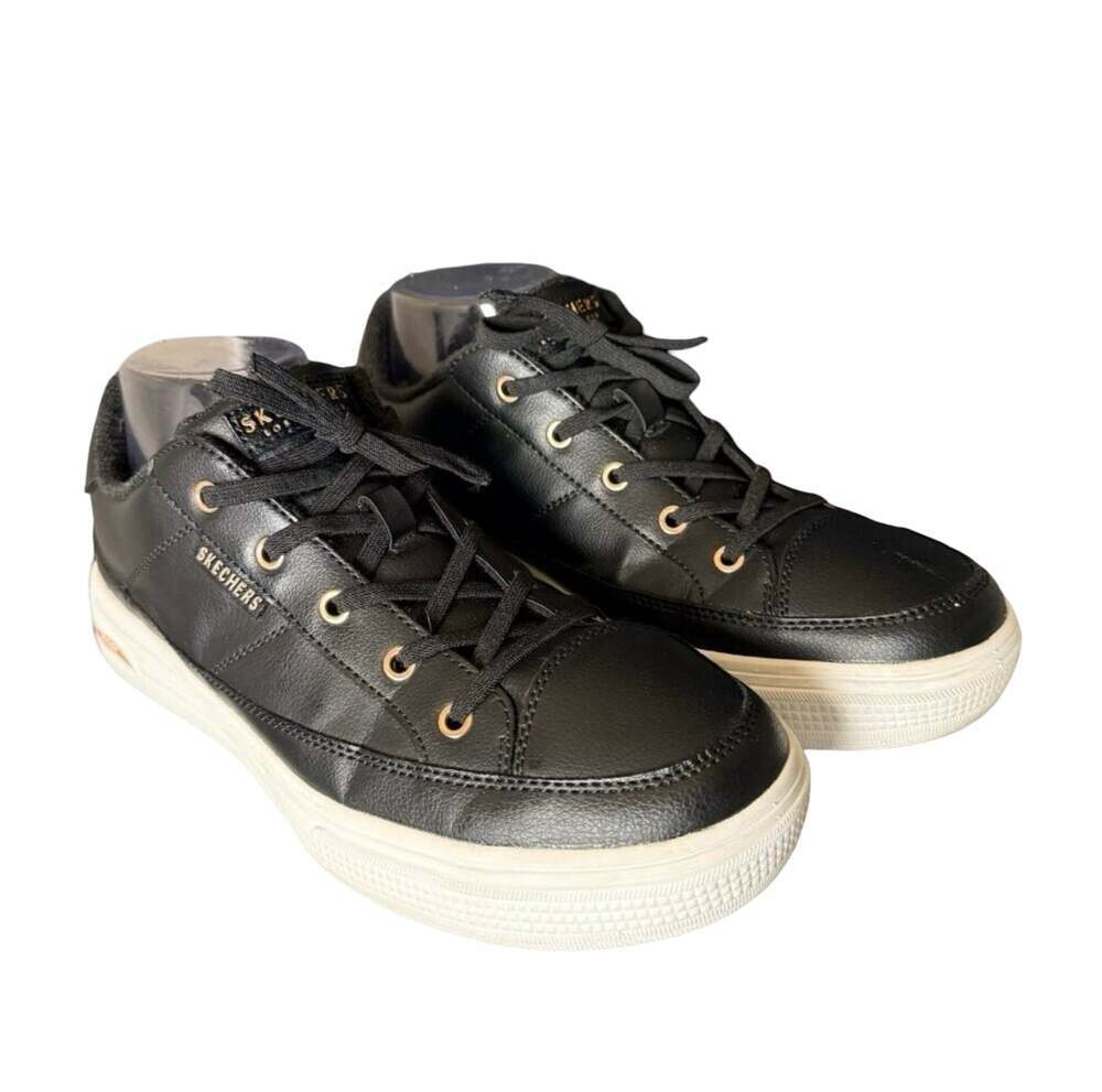 Skechers Arch Fit Wide Width Black Sneakers Size 8.5
